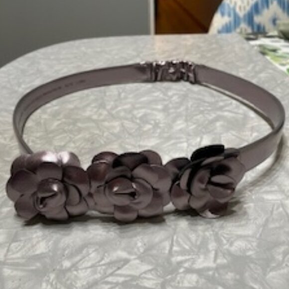 WOMENS Pretty Pewter Petal Stretch Belt - Picture 3 of 7